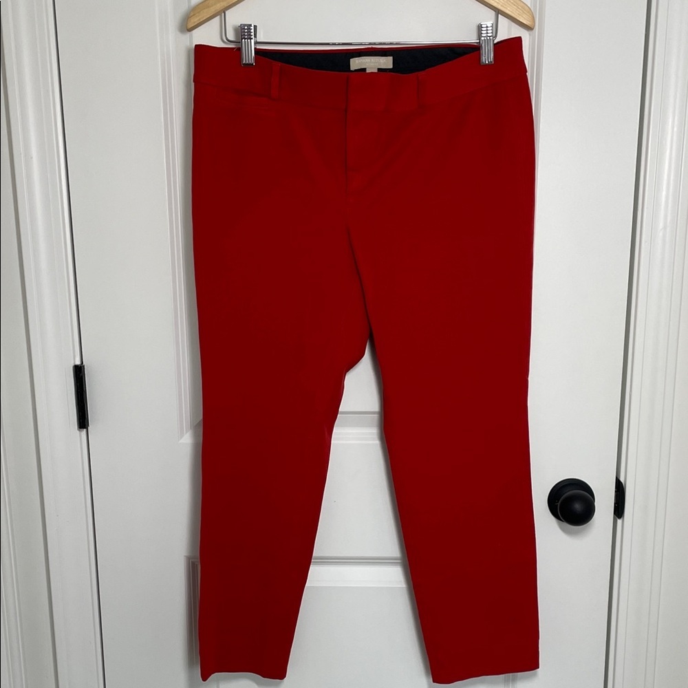 Banana Republic Women’s Sloan Fit Ankle Pants Red 12